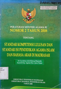 Image of Peraturan Menteri Agama RI Nomor 2 Tahun 2008